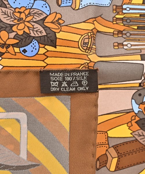 HERMES（エルメス）バンダナ・スカーフ 茶 サイズ:45 レディース/2200669730029