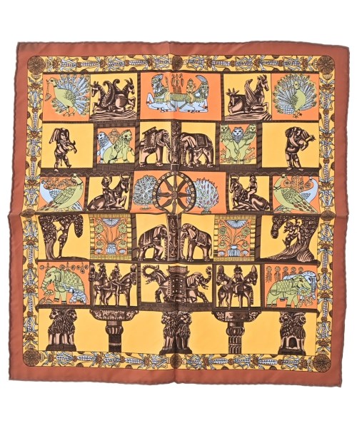 HERMES(エルメス)バンダナ・スカーフ オレンジ サイズ:45/2200669730036