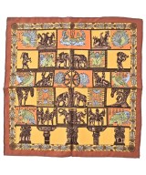 HERMES（エルメス）バンダナ・スカーフ オレンジ サイズ:45 レディース/2200669730036