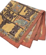 HERMES（エルメス）バンダナ・スカーフ オレンジ サイズ:45 レディース/2200669730036