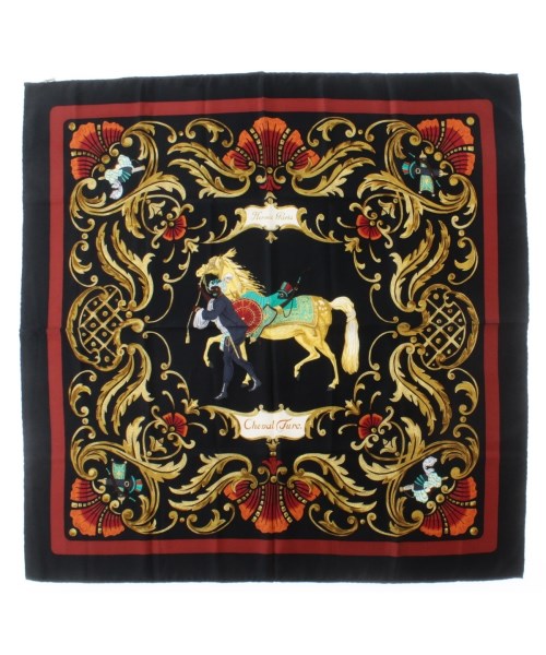 HERMES(エルメス)バンダナ・スカーフ 紺 サイズ:90/2200669730043