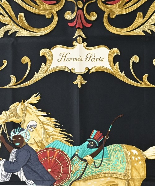 HERMES（エルメス）バンダナ・スカーフ 紺 サイズ:90 レディース/2200669730043