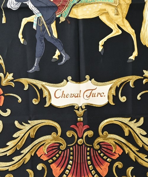 HERMES（エルメス）バンダナ・スカーフ 紺 サイズ:90 レディース/2200669730043