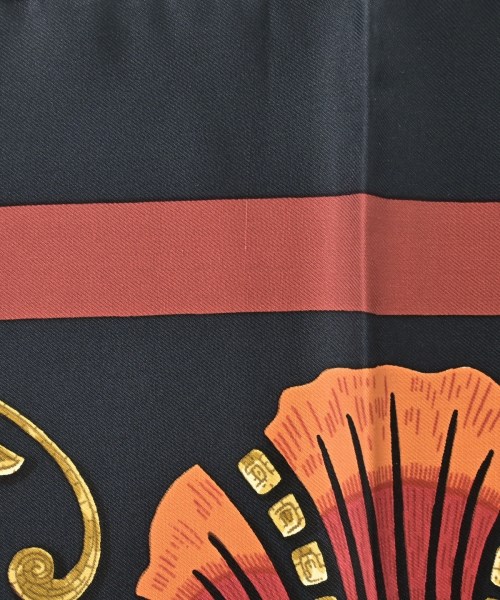 HERMES（エルメス）バンダナ・スカーフ 紺 サイズ:90 レディース/2200669730043