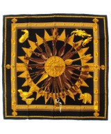 HERMES（エルメス）バンダナ・スカーフ 黄 サイズ:90 レディース/2200669730050