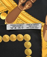 HERMES（エルメス）バンダナ・スカーフ 黄 サイズ:90 レディース/2200669730050