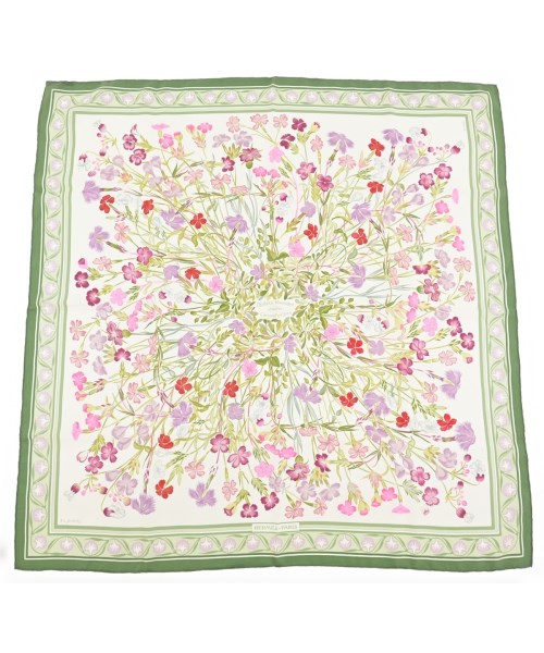 HERMES(エルメス)バンダナ・スカーフ 緑 サイズ:90/2200669730067