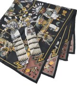 HERMES（エルメス）バンダナ・スカーフ 黒 サイズ:90 レディース/2200669730074