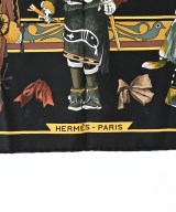 HERMES（エルメス）バンダナ・スカーフ 黒 サイズ:90 レディース/2200669730074
