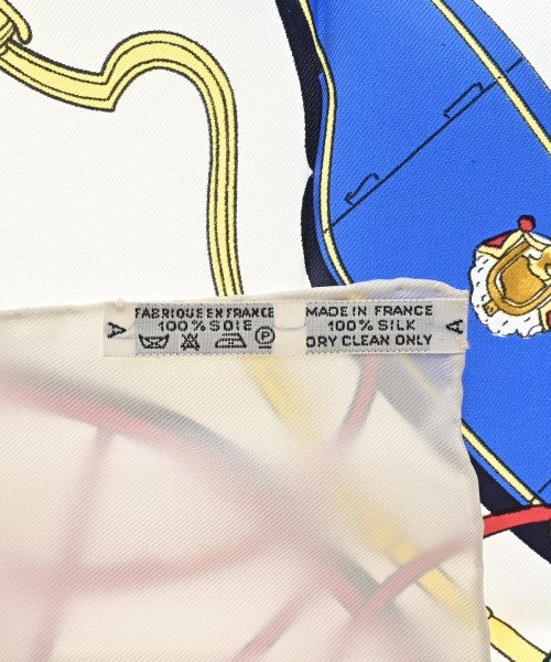 HERMES（エルメス）バンダナ・スカーフ 白 サイズ:90 レディース/2200669730081