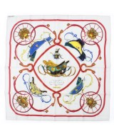 HERMES（エルメス）バンダナ・スカーフ 白 サイズ:90 レディース/2200669730081