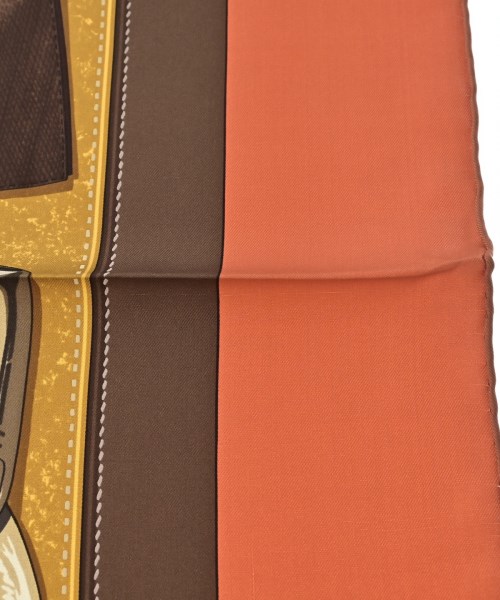 HERMES（エルメス）バンダナ・スカーフ オレンジ サイズ:90 レディース/2200669730098