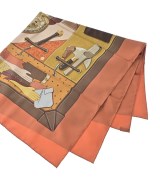 HERMES（エルメス）バンダナ・スカーフ オレンジ サイズ:90 レディース/2200669730098