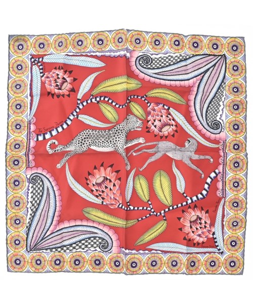 HERMES(エルメス)バンダナ・スカーフ 赤 サイズ:45/2200669730104