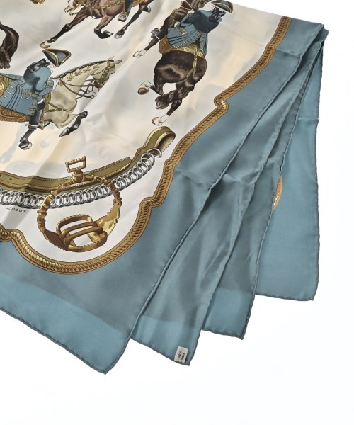 HERMES（エルメス）バンダナ・スカーフ 青 サイズ:90 レディース/2200669730111