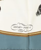 HERMES（エルメス）バンダナ・スカーフ 青 サイズ:90 レディース/2200669730111