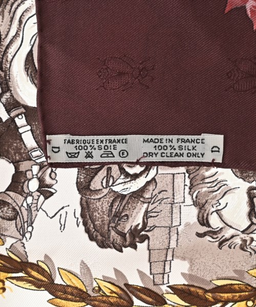 HERMES（エルメス）バンダナ・スカーフ 赤 サイズ:90 レディース/2200669730128