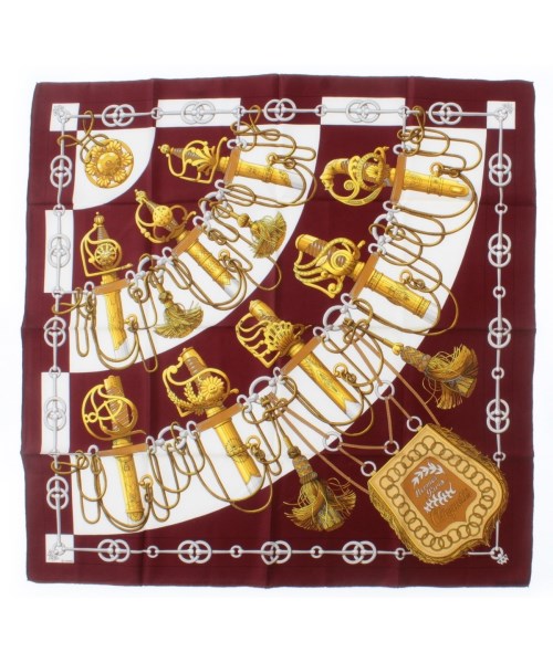 HERMES(エルメス)バンダナ・スカーフ 赤 サイズ:90/2200669730142