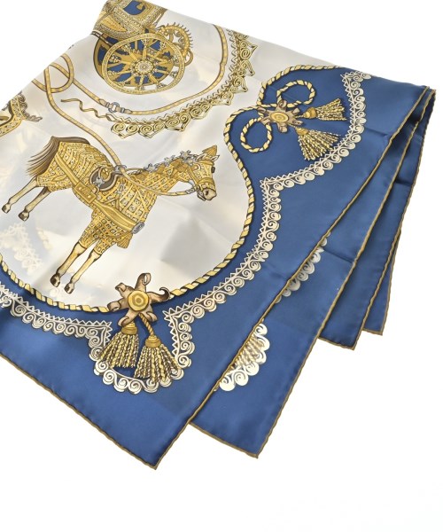 HERMES（エルメス）バンダナ・スカーフ 白 サイズ:90 レディース/2200669730159