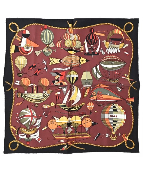 HERMES(エルメス)バンダナ・スカーフ 赤 サイズ:45/2200669730173