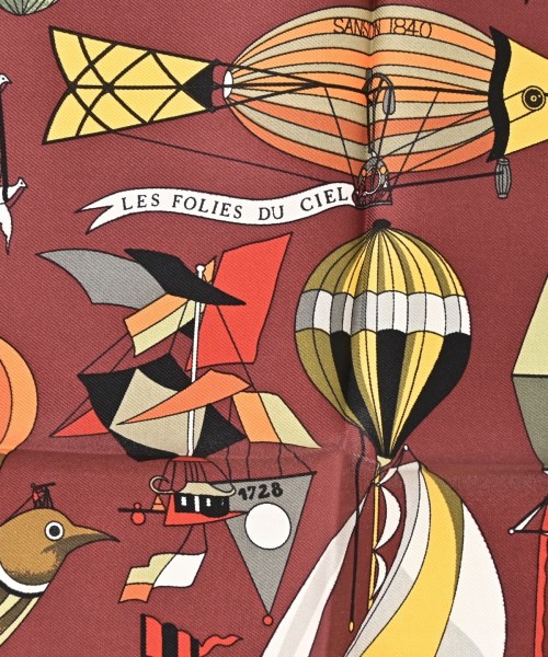 HERMES（エルメス）バンダナ・スカーフ 赤 サイズ:45 レディース/2200669730173