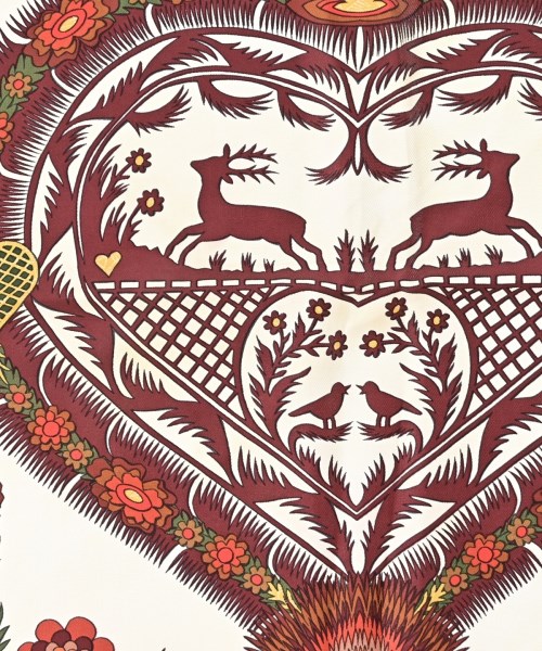 HERMES（エルメス）バンダナ・スカーフ 赤 サイズ:90 レディース/2200669730197