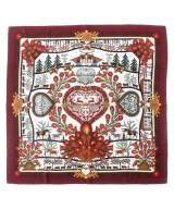 HERMES（エルメス）バンダナ・スカーフ 赤 サイズ:90 レディース/2200669730197