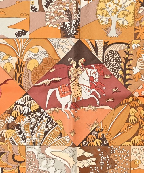HERMES（エルメス）バンダナ・スカーフ 茶 サイズ:90 レディース/2200669730203