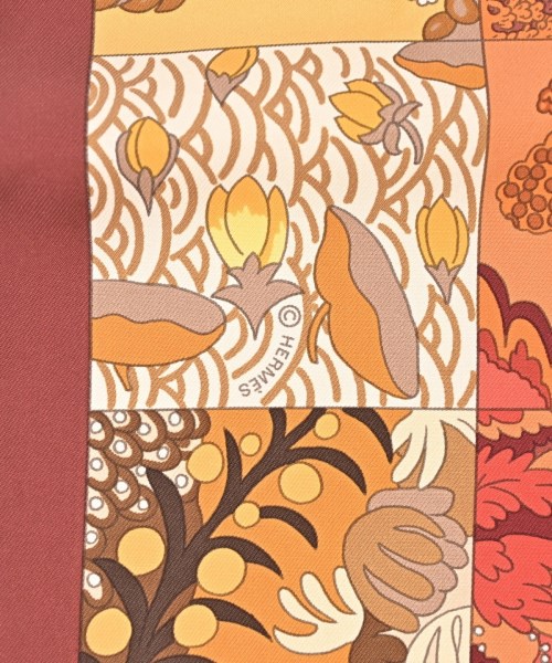 HERMES（エルメス）バンダナ・スカーフ 茶 サイズ:90 レディース/2200669730203