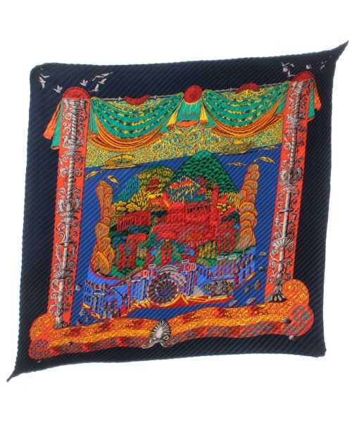 HERMES（エルメス）バンダナ・スカーフ 紺 サイズ:- レディース/2200669730210