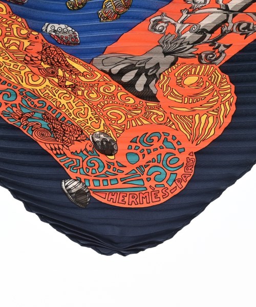 HERMES（エルメス）バンダナ・スカーフ 紺 サイズ:- レディース/2200669730210