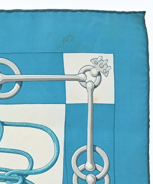 HERMES（エルメス）バンダナ・スカーフ 青 サイズ:90 レディース/2200669730227