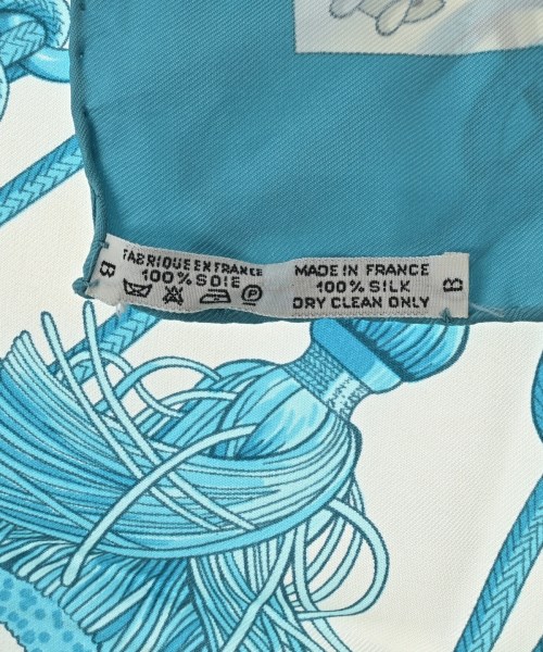 HERMES（エルメス）バンダナ・スカーフ 青 サイズ:90 レディース/2200669730227