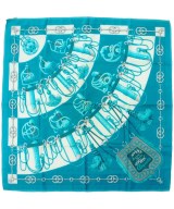 HERMES（エルメス）バンダナ・スカーフ 青 サイズ:90 レディース/2200669730227