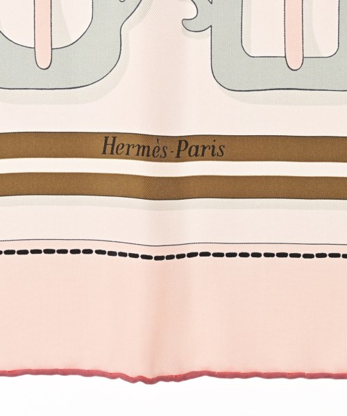 HERMES（エルメス）バンダナ・スカーフ ピンク サイズ:90 レディース/2200669730234
