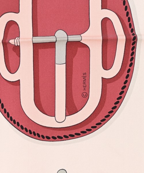 HERMES（エルメス）バンダナ・スカーフ ピンク サイズ:90 レディース/2200669730234