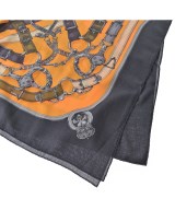 HERMES（エルメス）バンダナ・スカーフ オレンジ サイズ:140 レディース/2200668779067