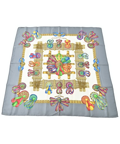 HERMES(エルメス)バンダナ・スカーフ グレー サイズ:-/2200672256912