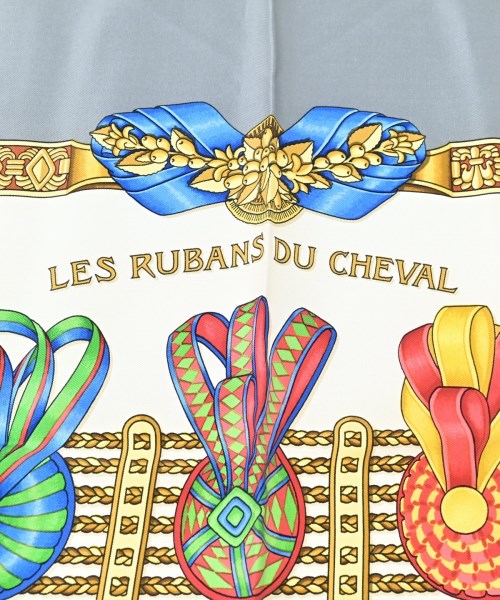 HERMES（エルメス）バンダナ・スカーフ グレー サイズ:- レディース/2200672256912