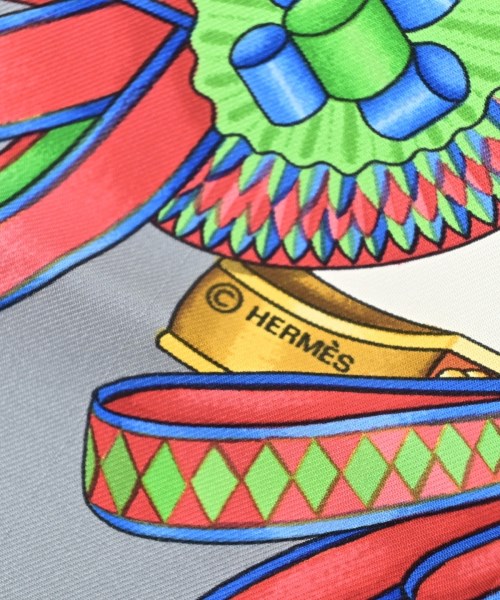 HERMES（エルメス）バンダナ・スカーフ グレー サイズ:- レディース/2200672256912