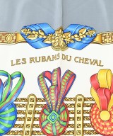 HERMES（エルメス）バンダナ・スカーフ グレー サイズ:- レディース/2200672256912