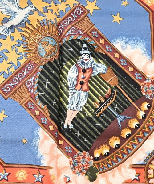 HERMES（エルメス）バンダナ・スカーフ オレンジ サイズ:90 レディース/2200672256929