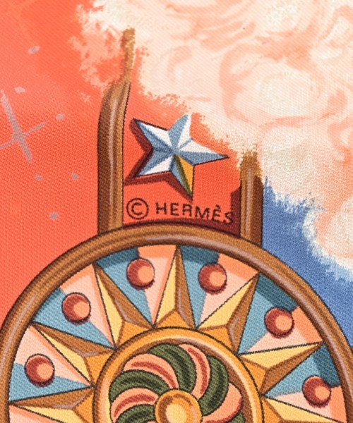 HERMES（エルメス）バンダナ・スカーフ オレンジ サイズ:90 レディース/2200672256929
