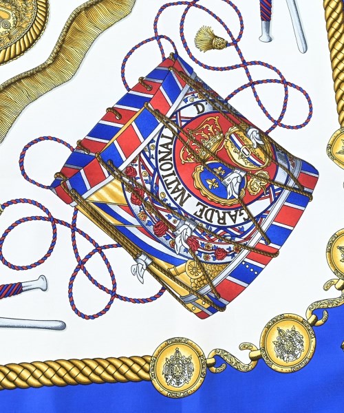 HERMES（エルメス）バンダナ・スカーフ 青 サイズ:90 レディース/2200672256936