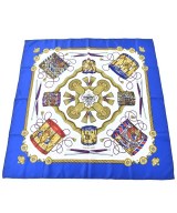 HERMES（エルメス）バンダナ・スカーフ 青 サイズ:90 レディース/2200672256936