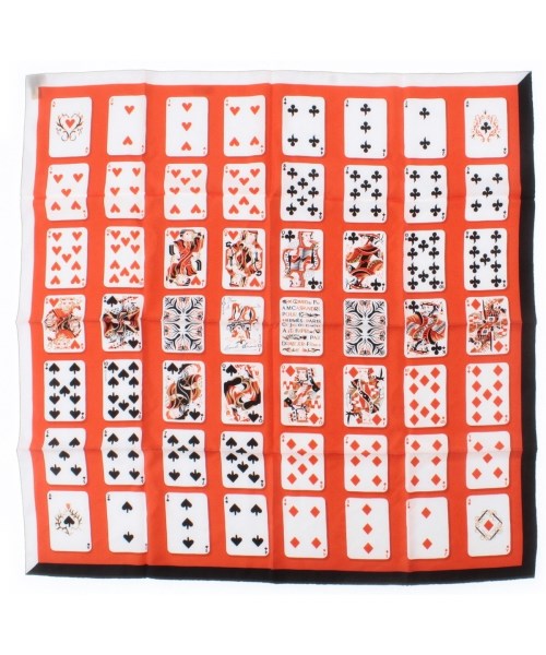 HERMES(エルメス)バンダナ・スカーフ オレンジ サイズ:90/2200672266034