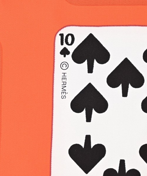 HERMES（エルメス）バンダナ・スカーフ オレンジ サイズ:90 レディース/2200672266034