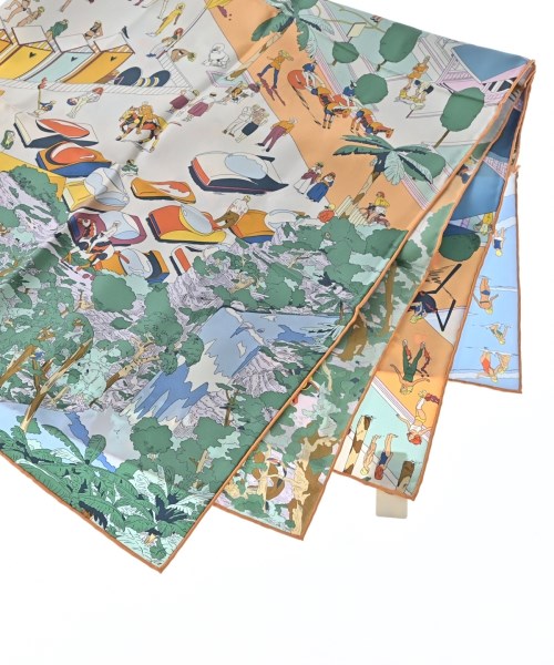 HERMES（エルメス）バンダナ・スカーフ 緑 サイズ:- レディース/2200672266041