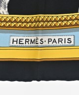 HERMES（エルメス）バンダナ・スカーフ 黒 サイズ:90 レディース/2200719902451