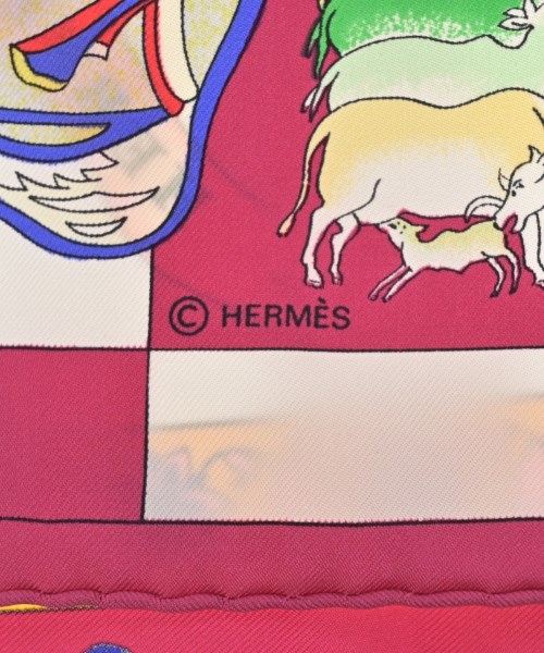 HERMES（エルメス）バンダナ・スカーフ 白 サイズ:90 レディース/2200719902604